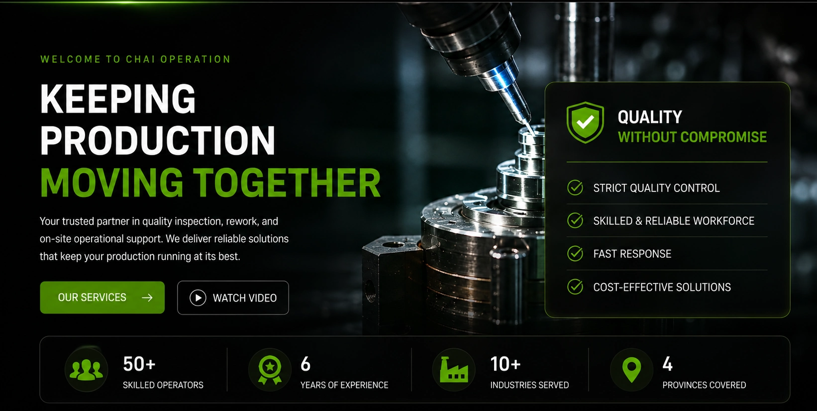 CHAI Operation Co., Ltd. — Keeping Production Moving Together